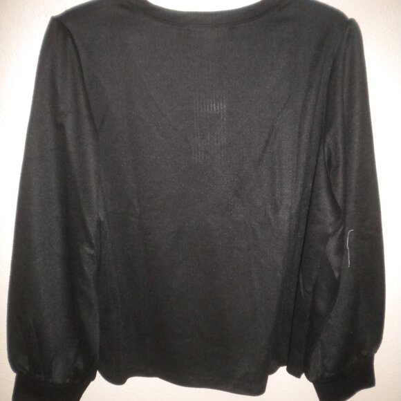 Fever Womens Plus Size XXL Black V Neck Long Sleeve Sweater NWT - Picture 5 of 5